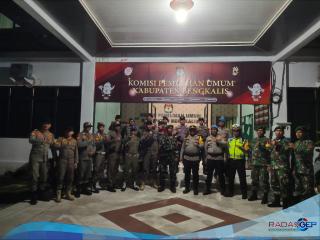 Polres Bengkalis Laksanakan Patroli Gabungan Untuk Pengamanan Pemilu